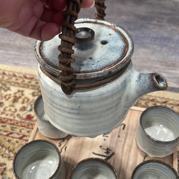 Handmade Japanese tea set - Picture 5 of 9